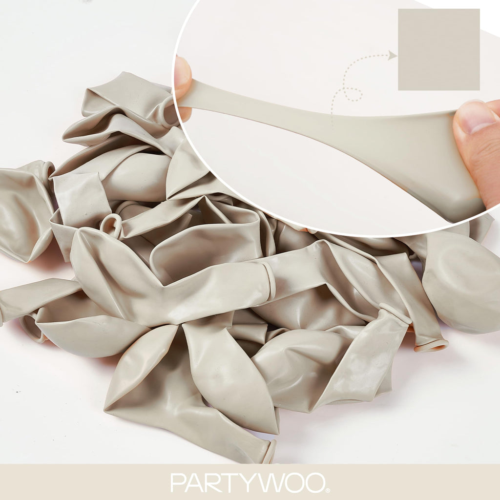 PartyWoo Baby Pink Balloons 152pcs Pastel Pale Light Pink Different Sizes