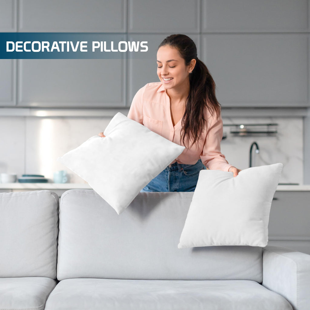 Utopia Bedding Throw Pillows, 12x20 Pillow Inserts, Pack of 1, White