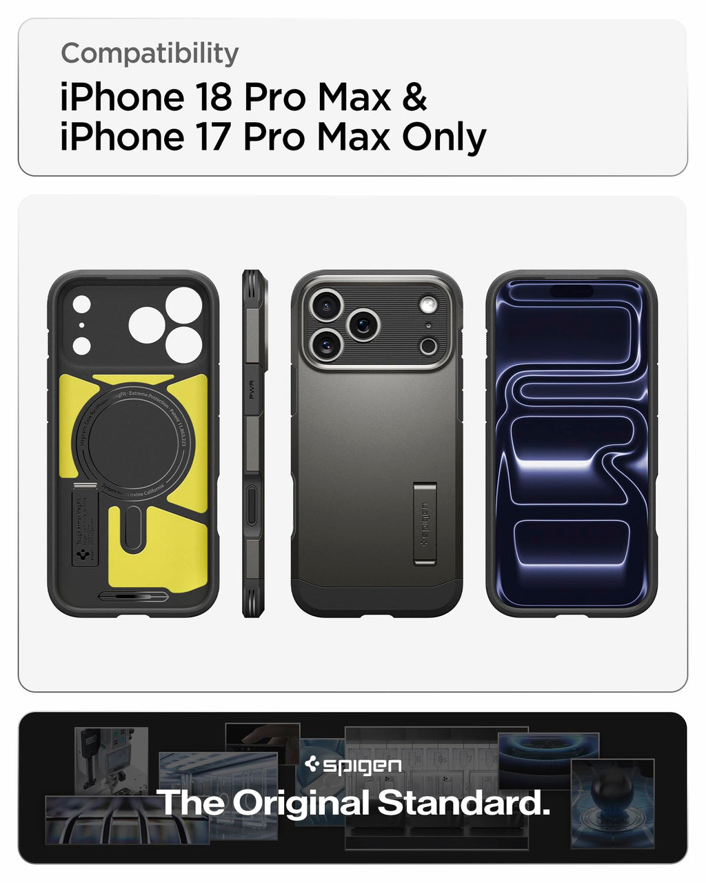 Spigen Tough Armor MagFit for iPhone 15 Pro Case, Metal Slate