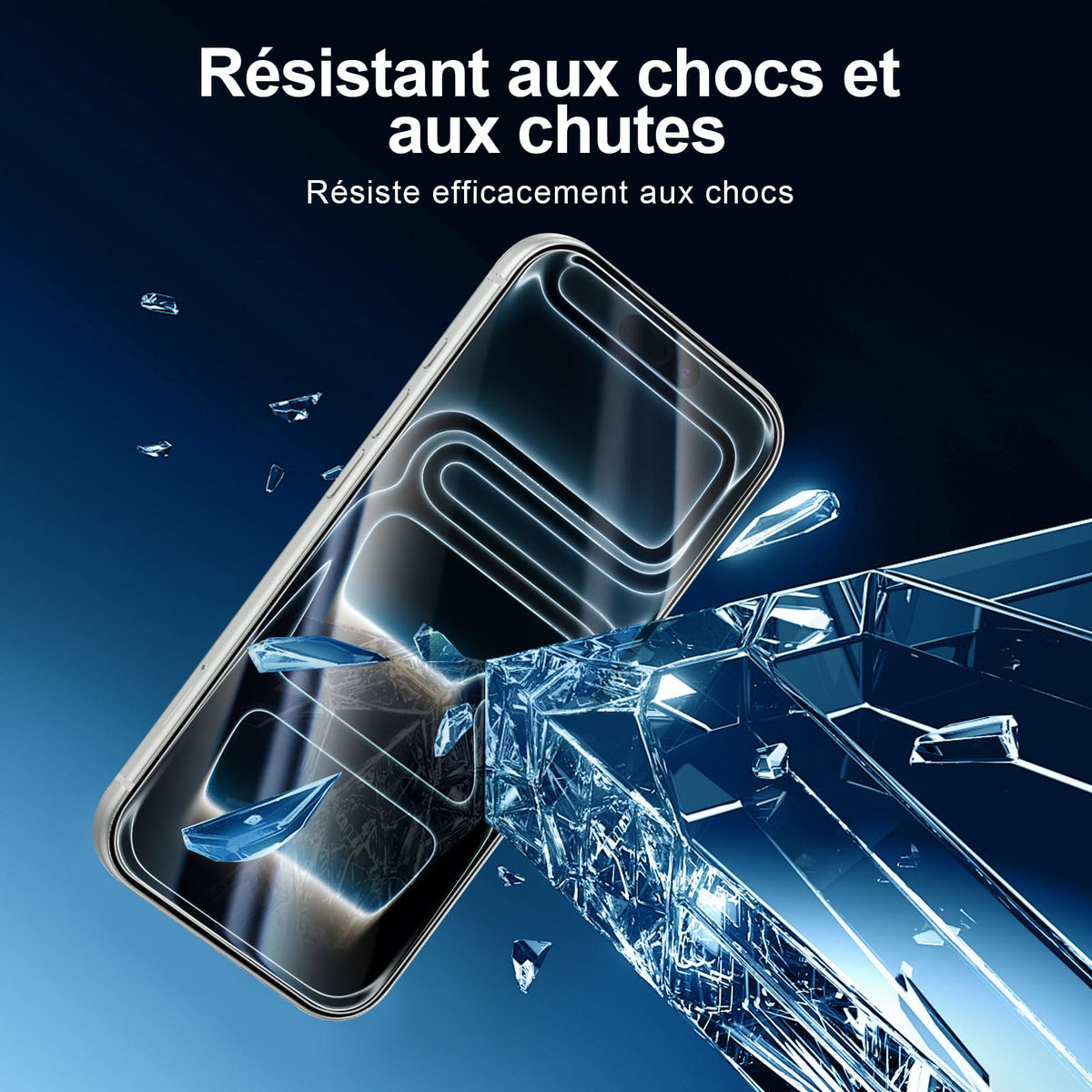 NEW'C for iPhone 16 Pro Screen Protector + Camera Lens Protector + Tool