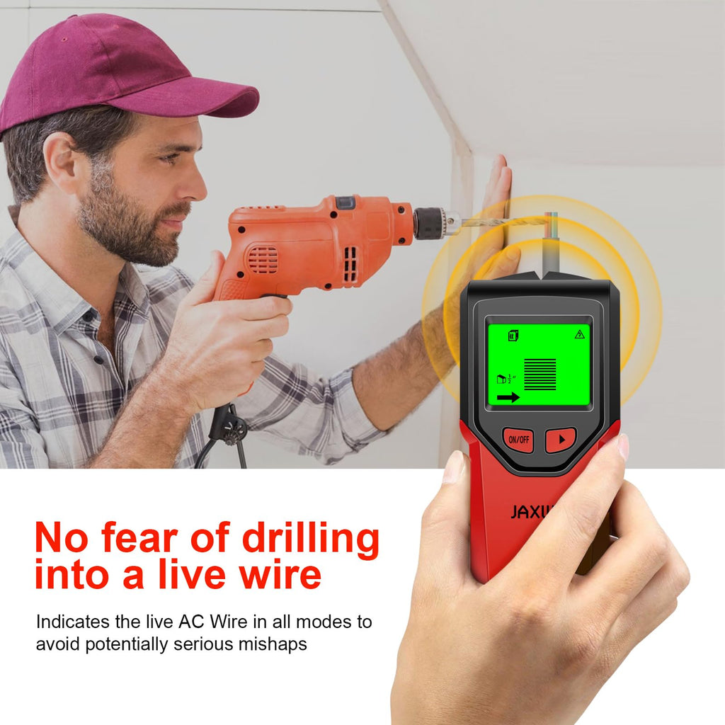 Stud Finder, Upgranded Wood and Metal Stud Detector, Live Wire Detection