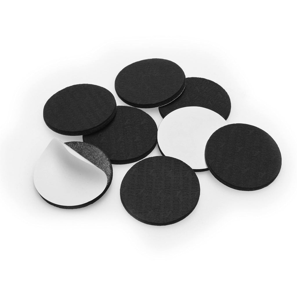 Slipstick GorillaPads CB147 Non Slip Furniture Pads/Gripper Feet (Set of 16) Self Adhesive Rubber Floor Protectors, 1 inch Round, Black