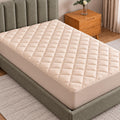 Twin Mattress Pad, Quilted Mattress Protector Topper fits 16" Deep Pocket