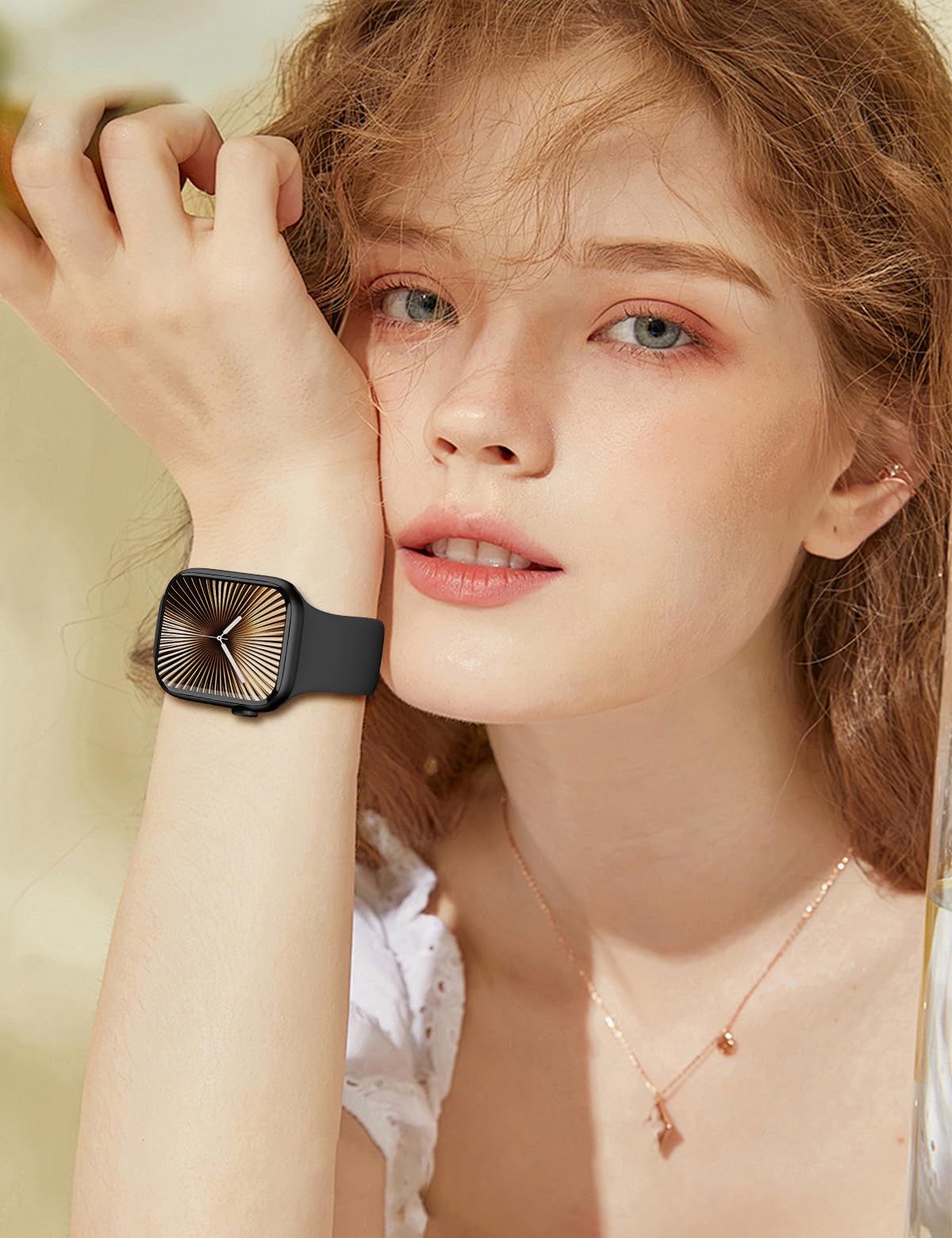 Sport Silicone Band Compatible with Apple Watch Bands for Women Men