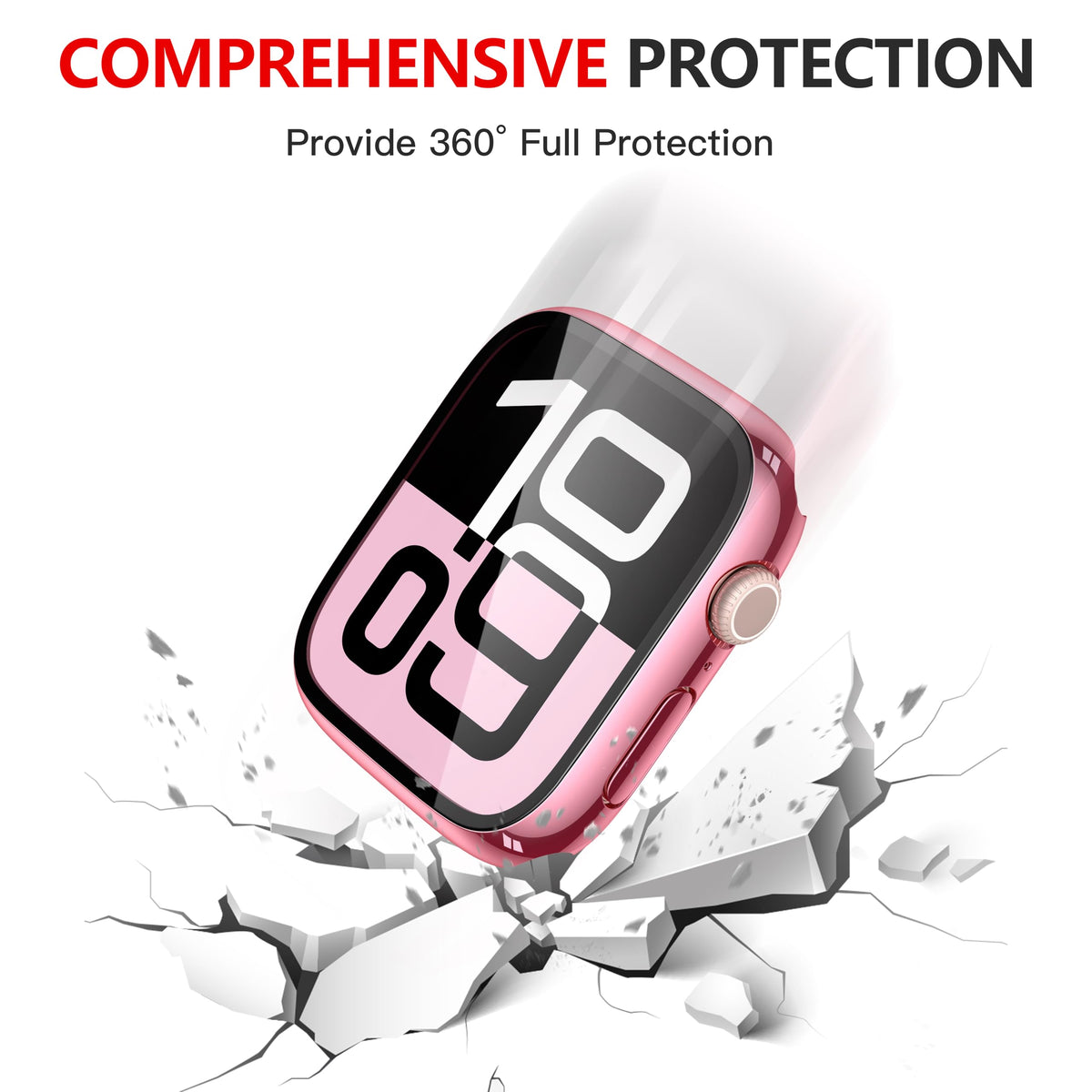 Misxi 2-Pack Waterproof Case for 41mm Apple Watch Series 9/8/7