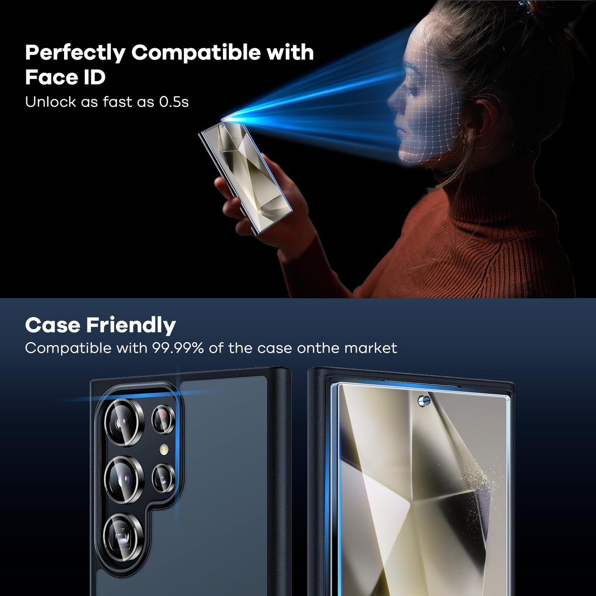 AACL 3-Pack for Samsung Galaxy S22 Screen Protector Film [6.1"]