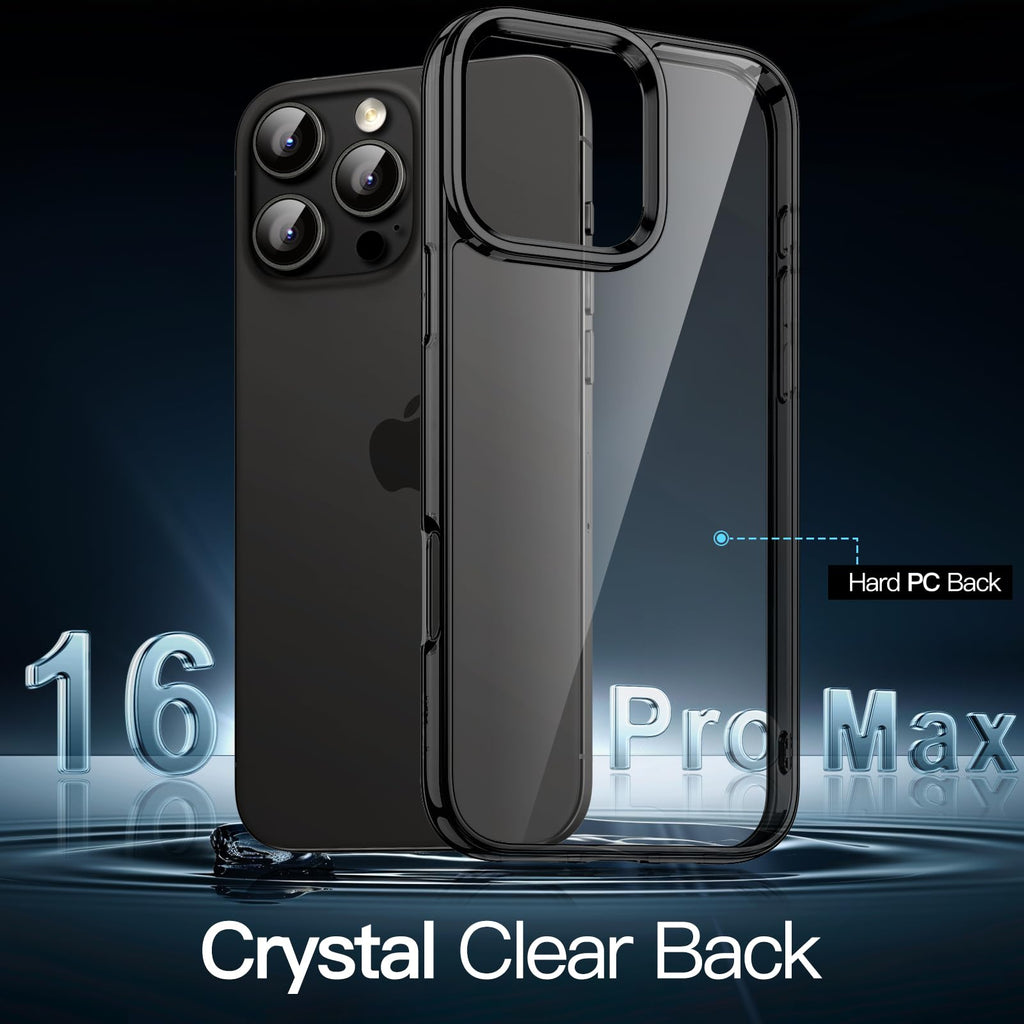 JETech Case for iPhone 16 Pro, Anti-Yellowing, Natural Titanium