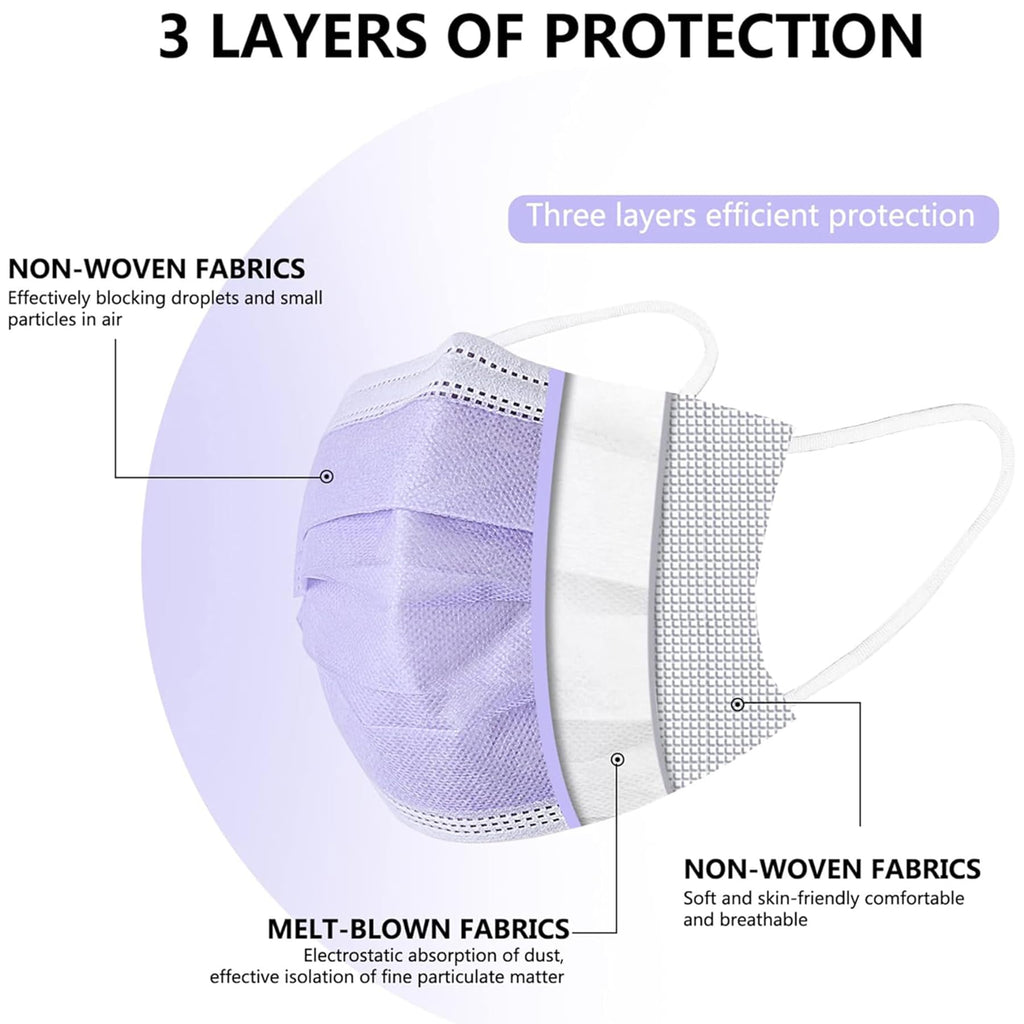 akgk KN95 Face Mask 50 PCS, Breathable Protection Masks, 5-Ply KN95 Black Masks, Cup Dust Safety Masks