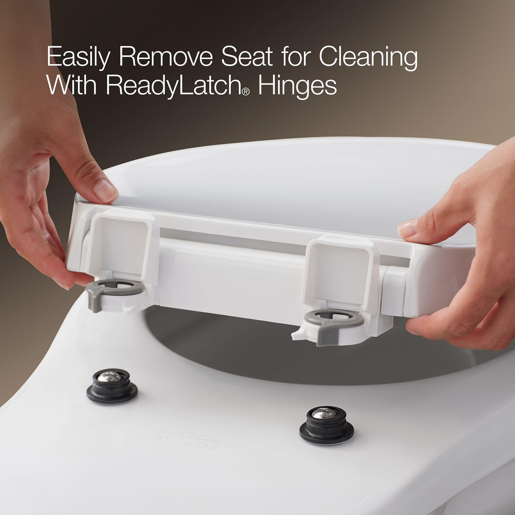 KOHLER CACHET® Nightlight Soft Close Toilet Seat Elongated, ReadyLatch®, Grip-Tight Hardware, White