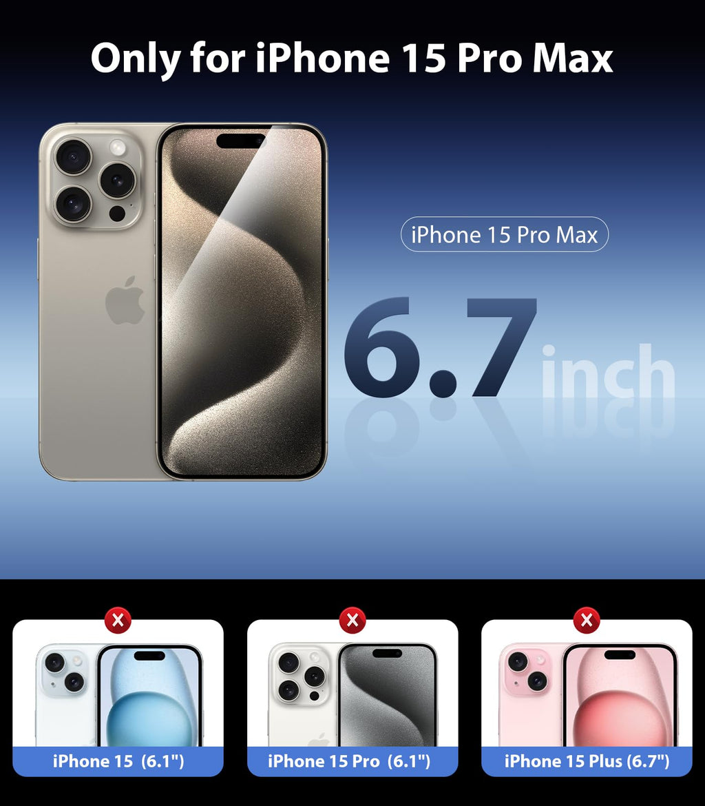 Mkeke Screen Protector for iPhone 17 Pro, 3 Pack 9H+ Tempered Glass