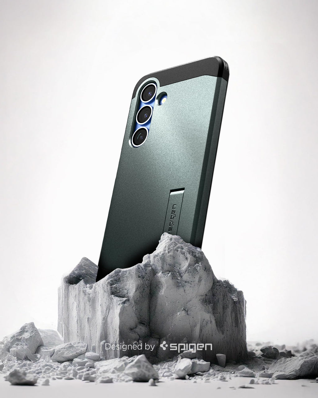Spigen for Galaxy S25 Plus Case, Tough Armor MagFit [Kickstand] [Compatible with MagSafe] [Military-Grade Protection] - Black