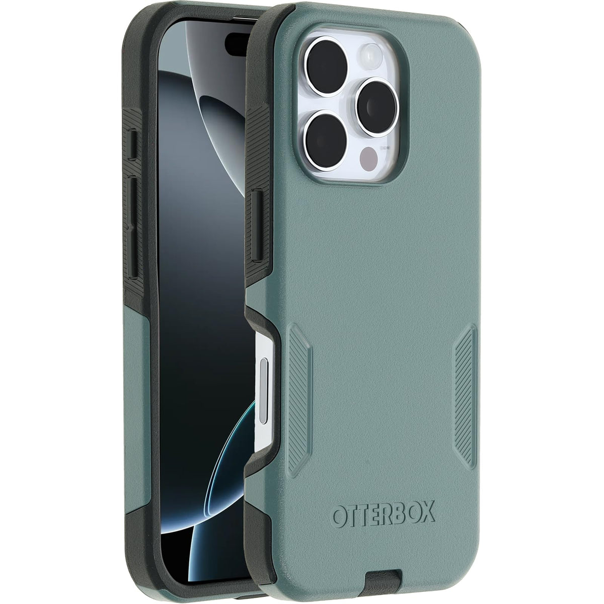 OtterBox iPhone 16 Commuter Series Case - Baby Blue Jeans, Thin & Protective iPhone Case, Dual-Layer, Impact Absorbing iPhone Case