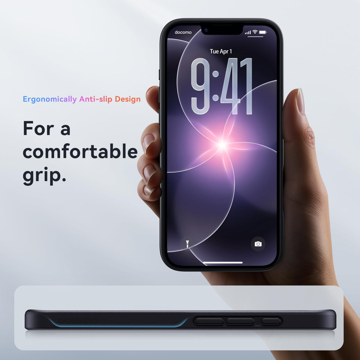 CASEKOO for iPhone 16 Smooth Crystal Clear Case, Patented Anti-Yellow