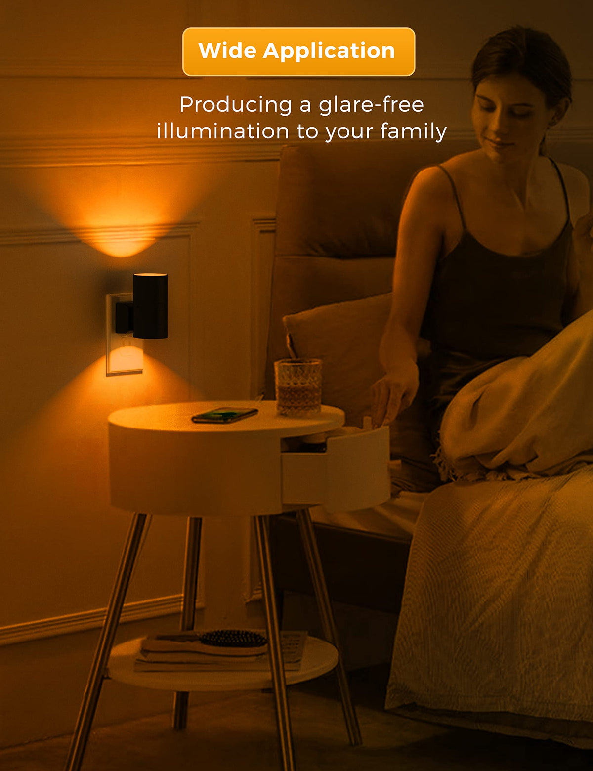 L LOHAS LED Night Light Plug in, Night Lights Plug into Wall, Soft White