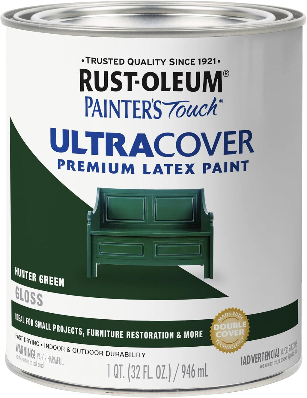 Rust-Oleum Painter's Touch Latex Brush On Paint, Gloss Hunter Green