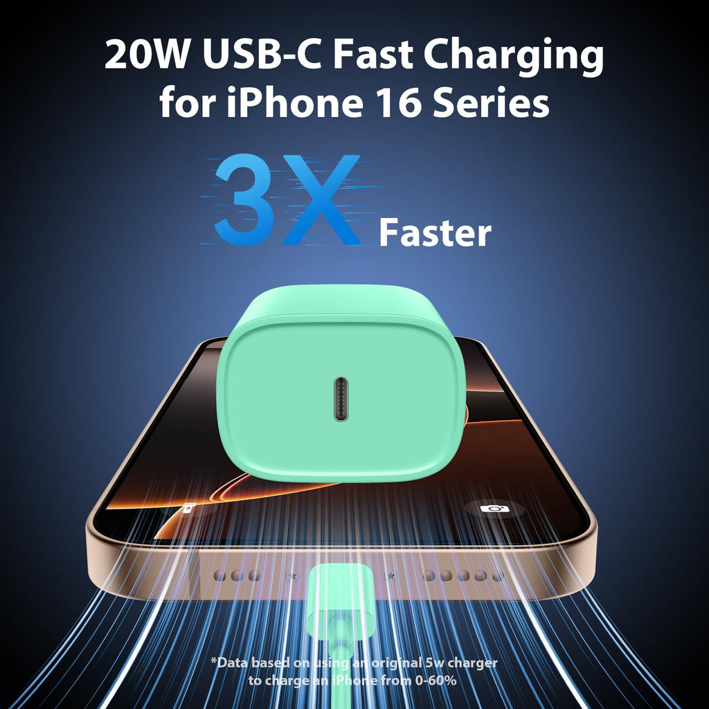 iPhone 18 17 16 15 Charger Fast Charging Type C Chargers USB C Cable 10FT