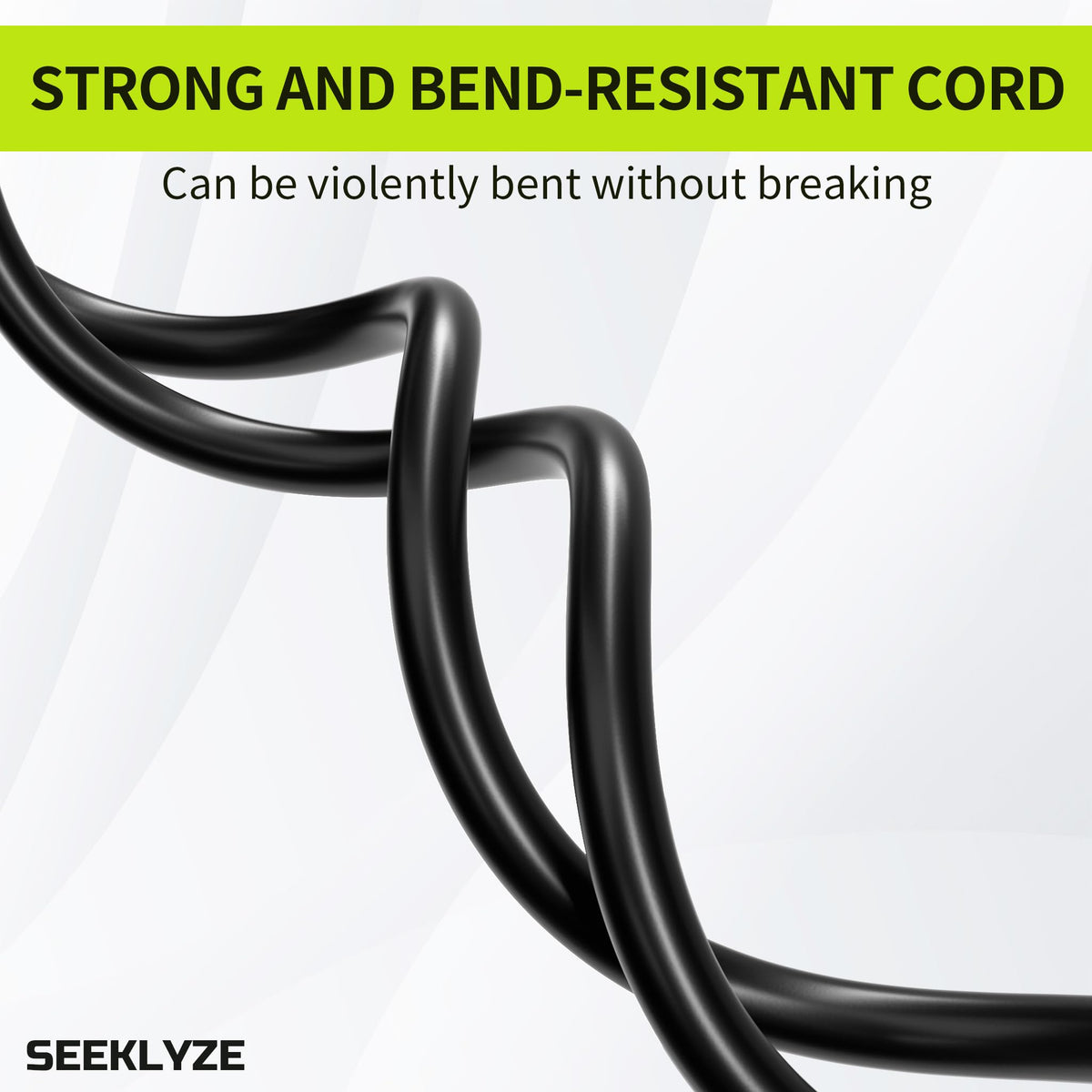 16/3 Black Extension Cord 6 FT Indoor, Short Extension Cord