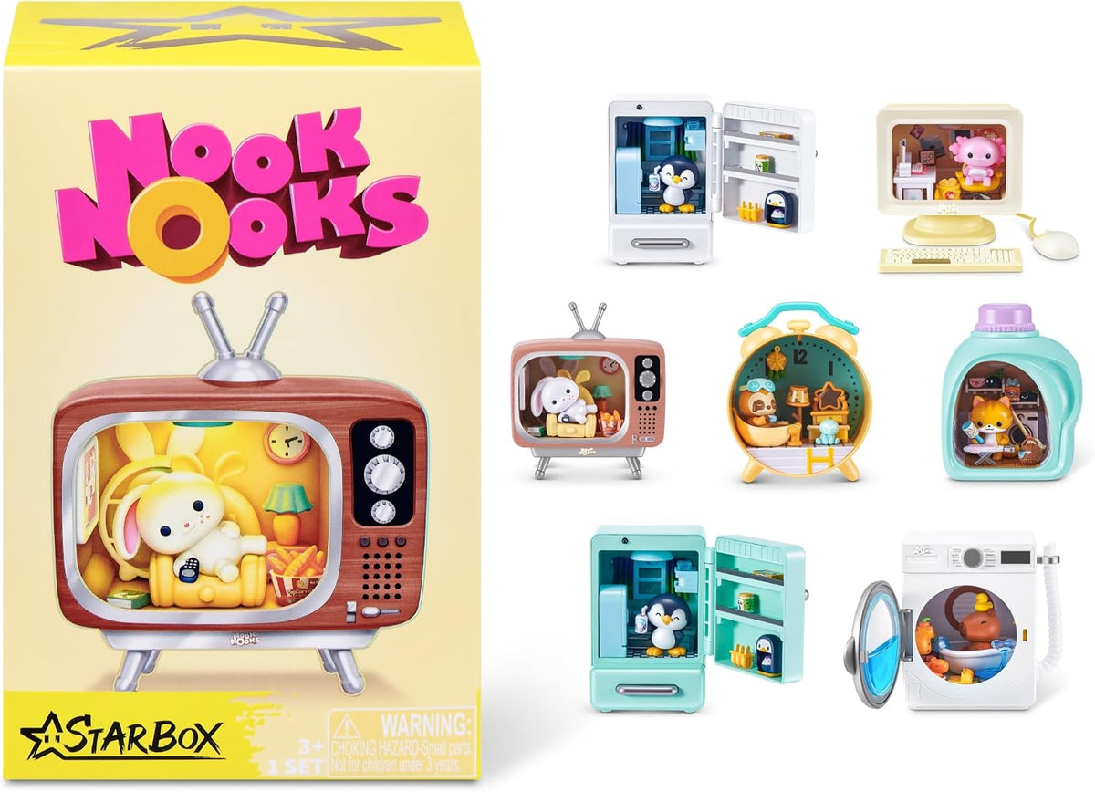 STARBOX Nook Nooks Series 1 Blind Box Collectible LED Animal Home Scenes