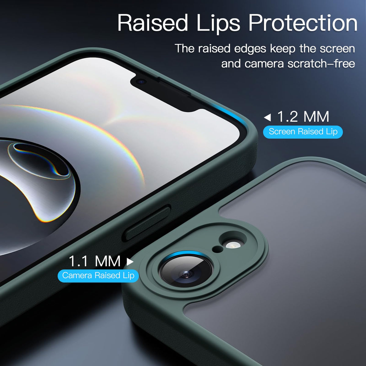 JETech Matte Case for iPhone Air, Black