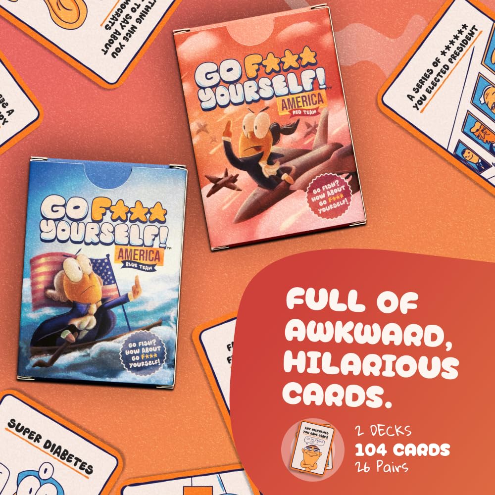 Go F Yourself Jesus Christ! Grown Up Go Fish Card Game, Funny Gag Gift