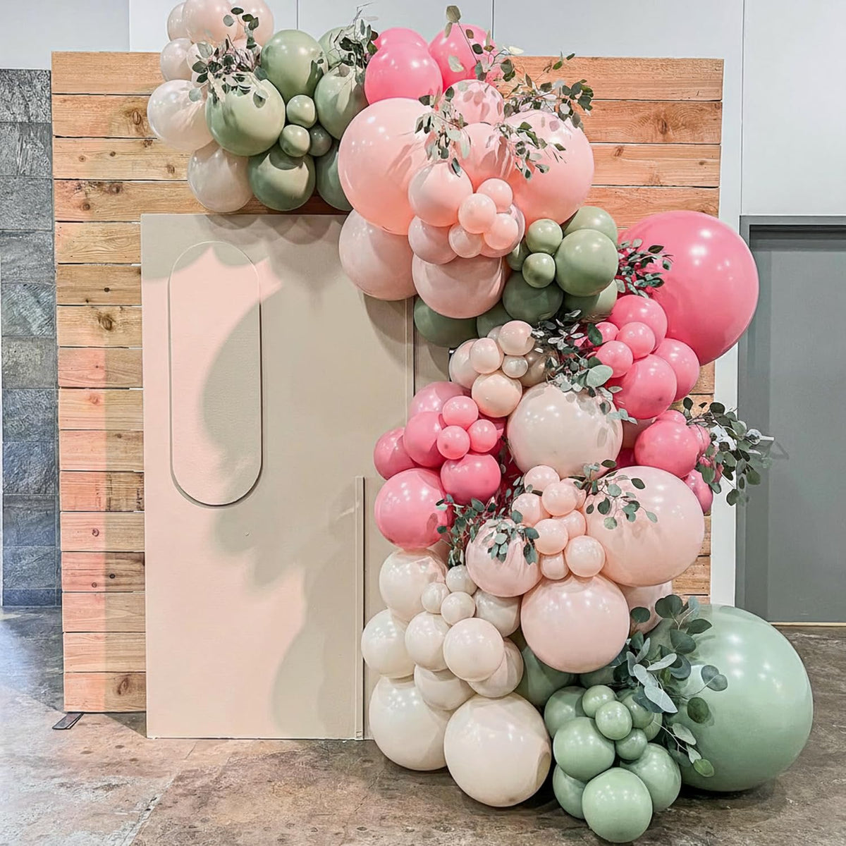 Rose Gold and Black Balloons for Bridal Shower Women Birthday Decorations