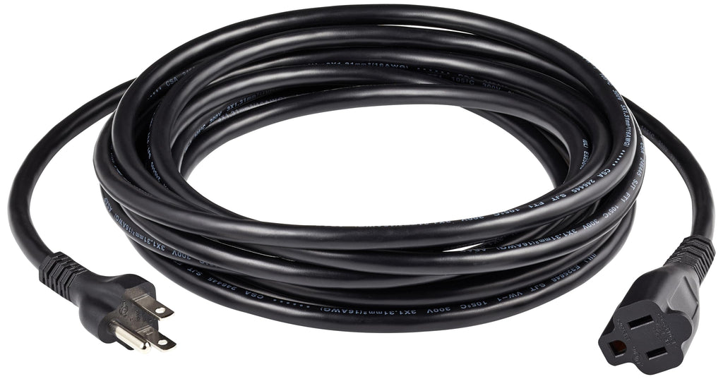 Amazon Basics Extension Cord, 3 Prong Outlet Extender, Indoor Power Cord, 13 Amps, 125V, 6 Ft, Black