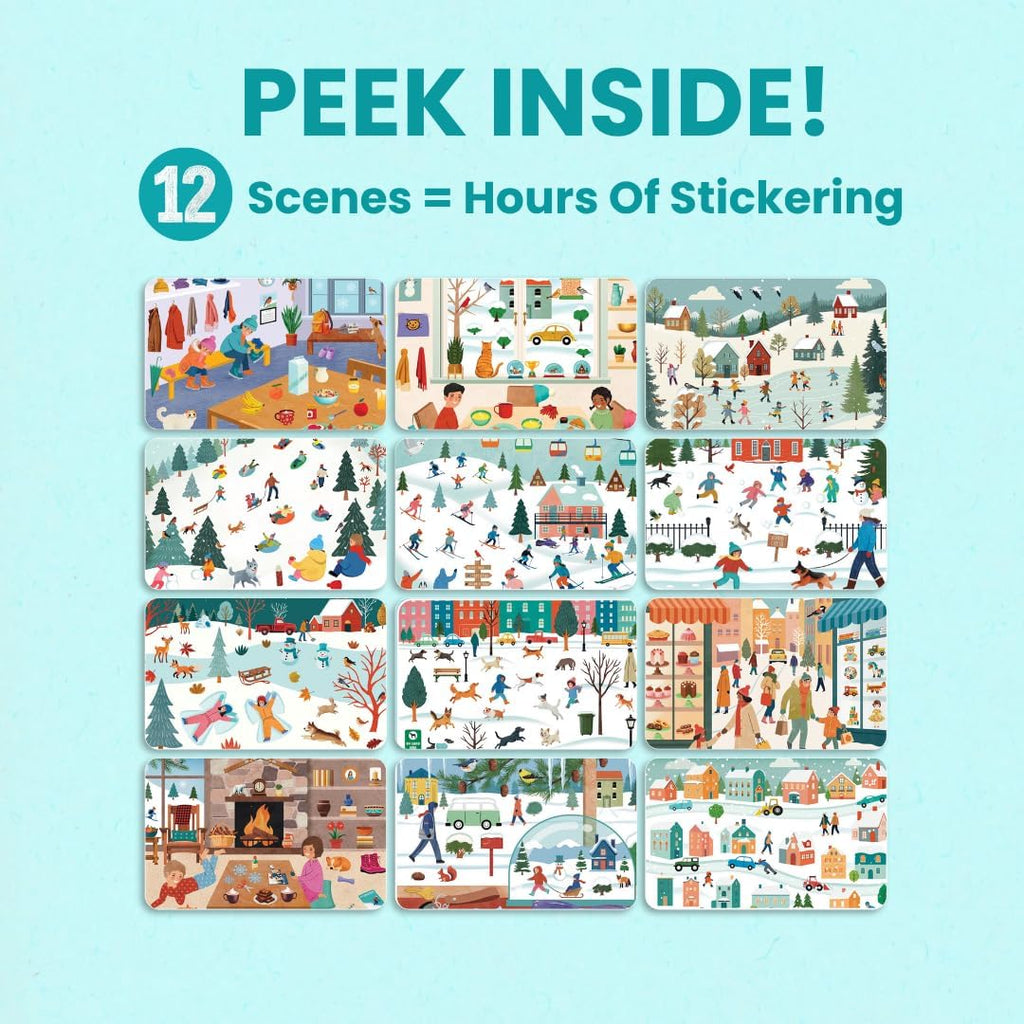 Cupkin Animal Habitats Sticker Book | 12 Coloring & Activity, 500+ Stickers