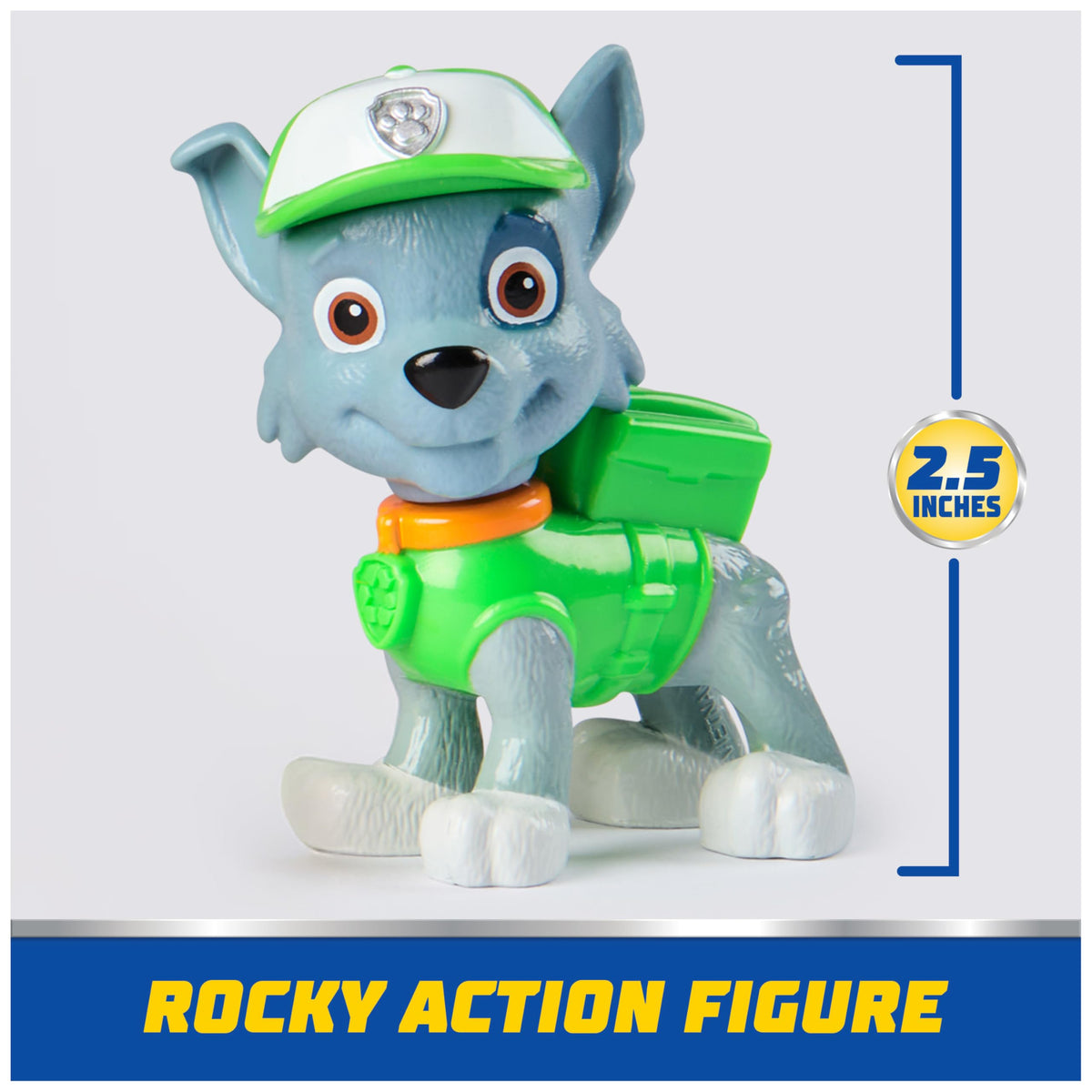 Paw Patrol, Rubble’s Bulldozer Toy Truck with Collectible Action Figure
