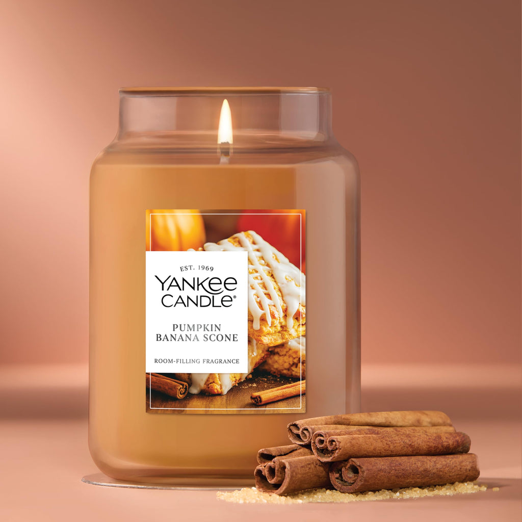 Yankee Candle Spiced Pumpkin Scented Candle, 22oz Large Jar