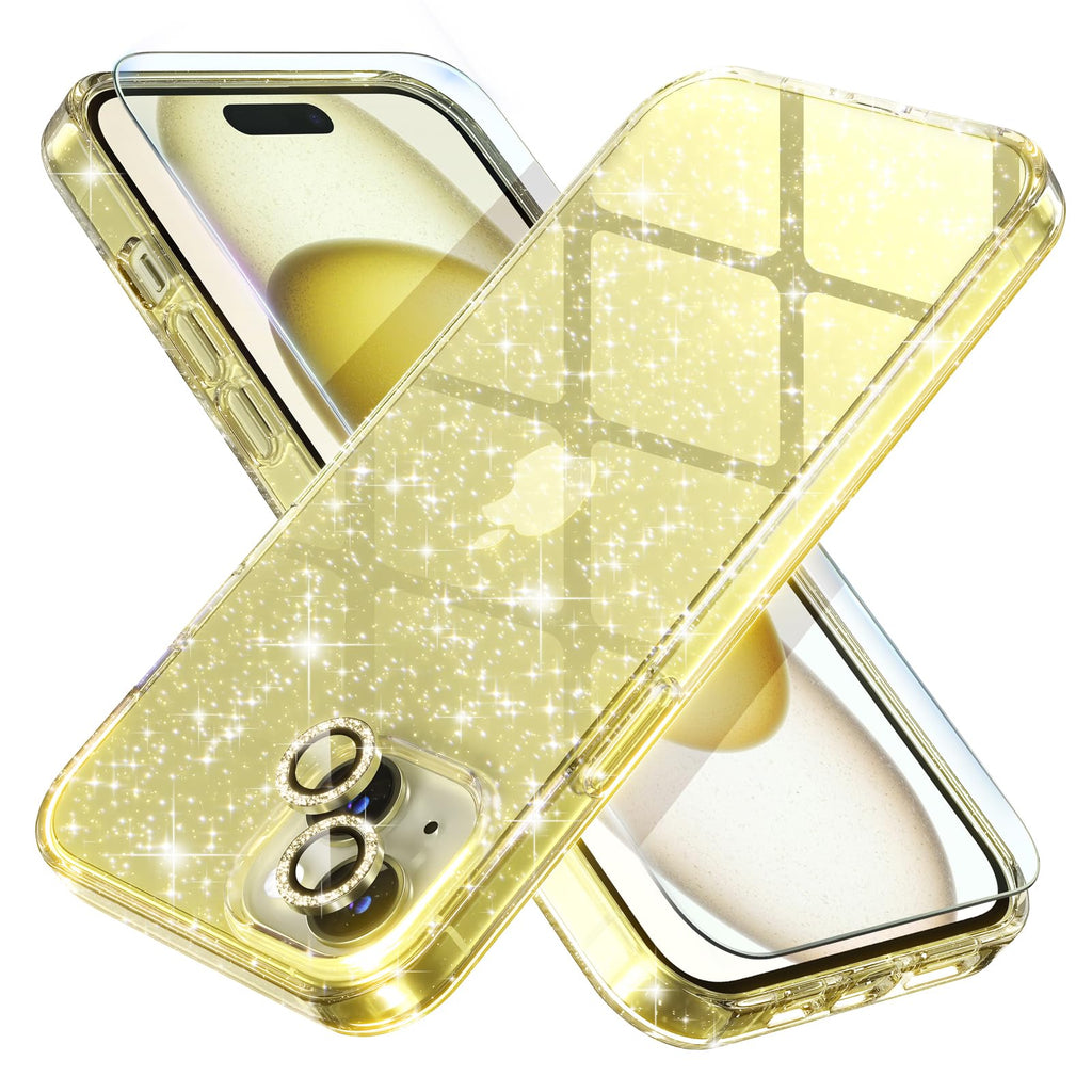 Choiche for iPhone 18 Pro Max Case Clear Women Girly (Glitter Clear)