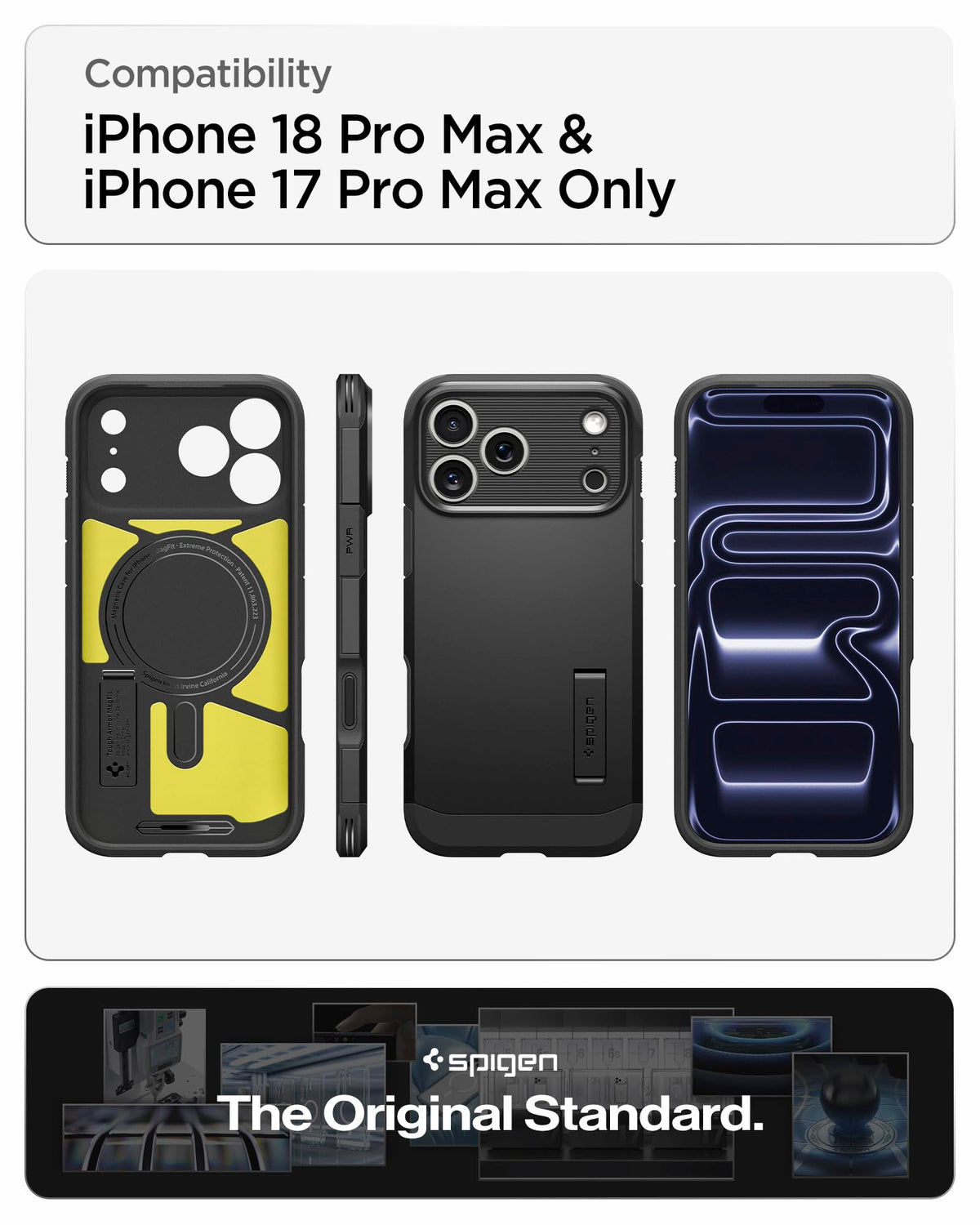 Spigen Tough Armor MagFit for iPhone 15 Pro Case, Metal Slate