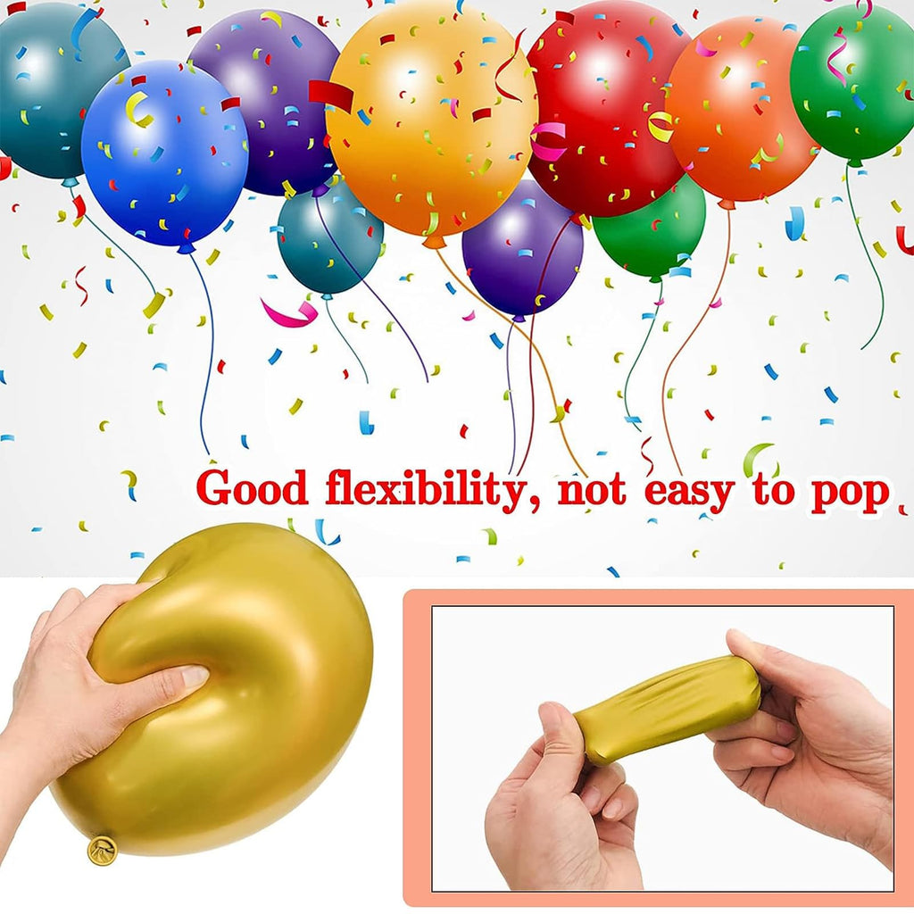 68Pcs Dusty Blue and Champagne Gold Balloons 12 Inch Sand White Pastel Baby Blue Confetti Balloon for Boy Baby Shower Bridal Shower Birthday Wedding Party Decorations.