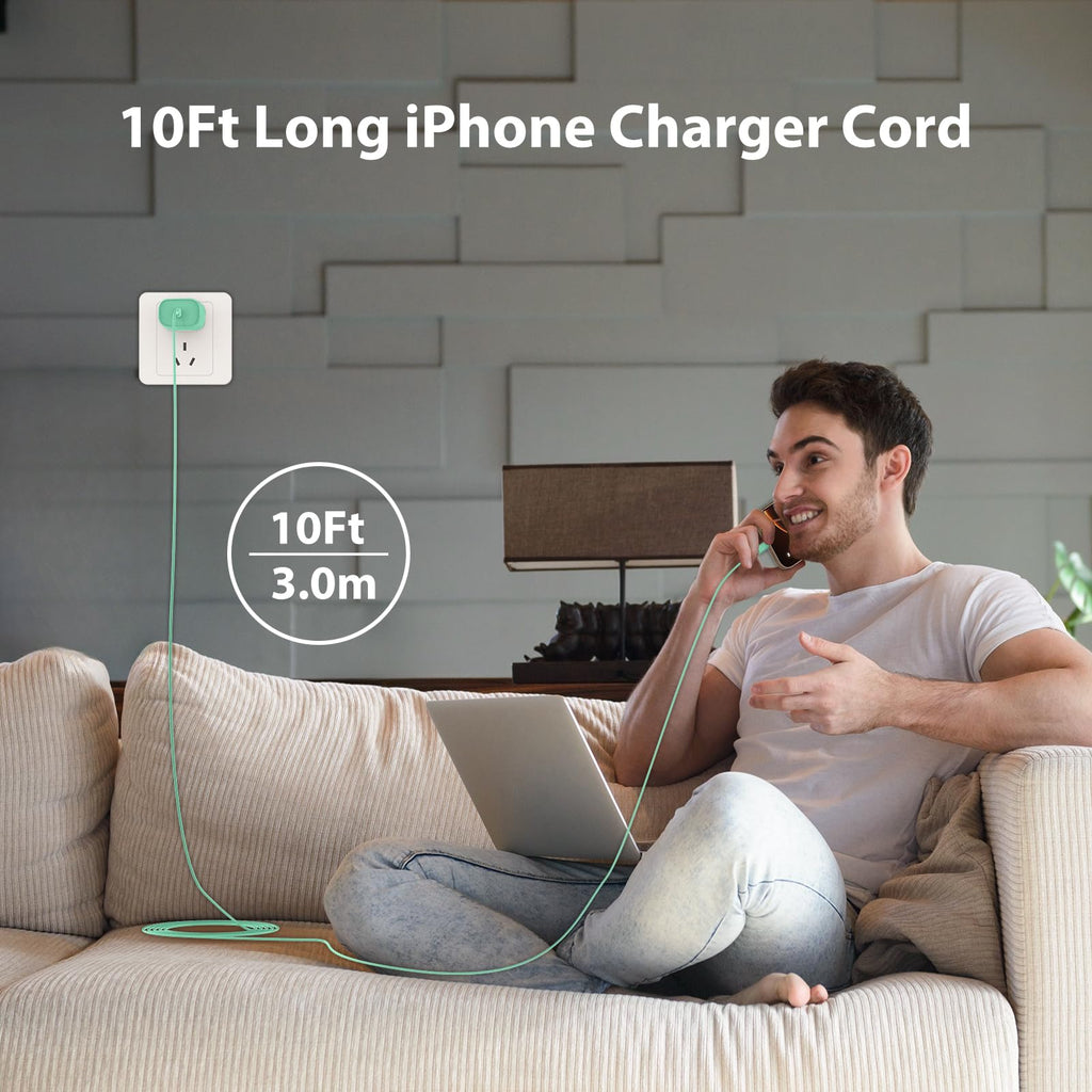 iPhone 18 17 16 15 Charger Fast Charging Type C Chargers USB C Cable 10FT