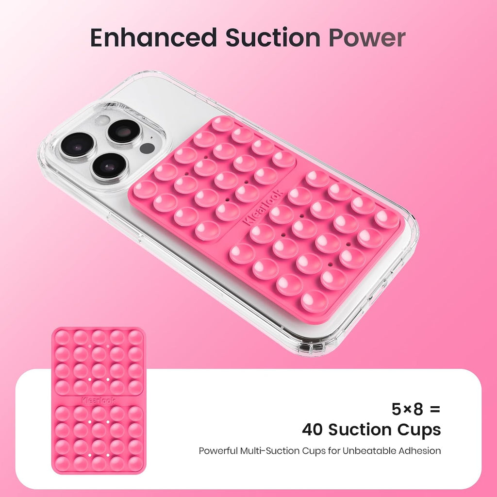 Klearlook 4PCS Silicone Double Sided Suction Cup Phone Case, Combination C