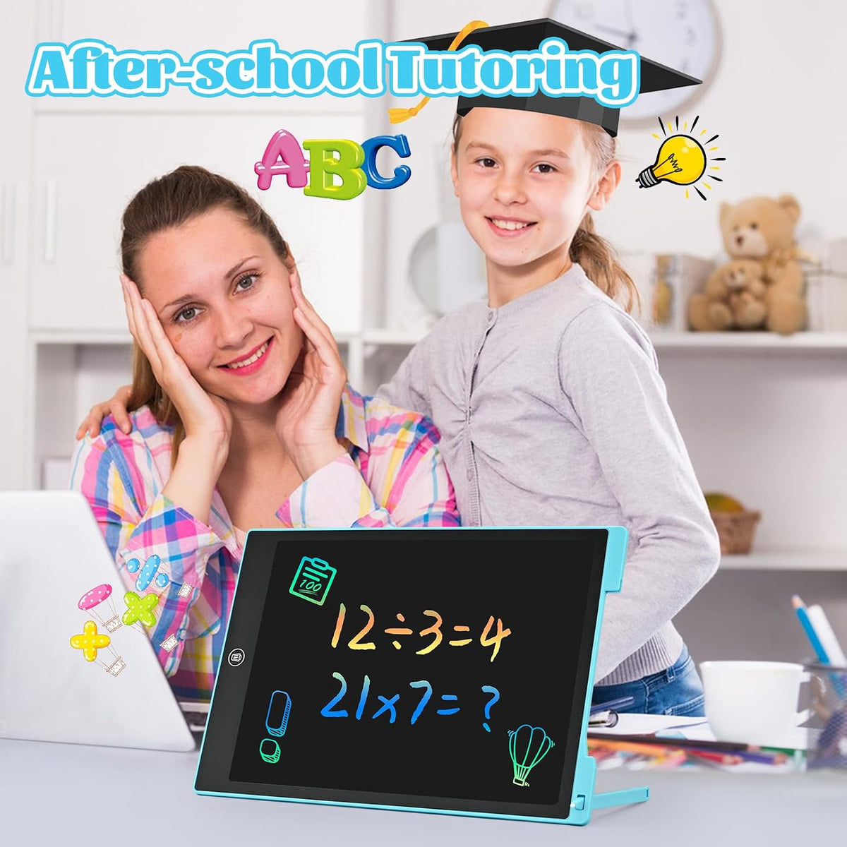 EooCoo Kids Travel Essential 12 Inch LCD Writing Tablet, 2 Pack