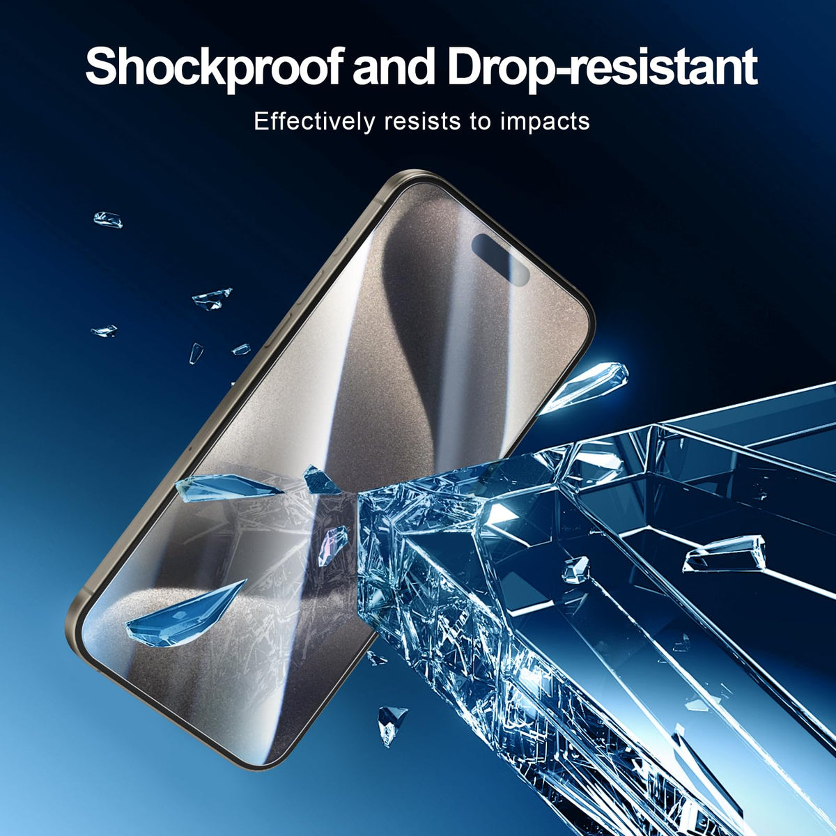 NEW'C for iPhone 16 Pro Screen Protector + Camera Lens Protector + Tool