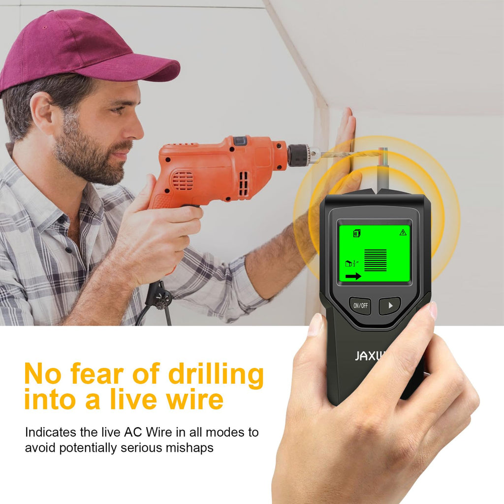 Stud Finder, Upgranded Wood and Metal Stud Detector, Live Wire Detection