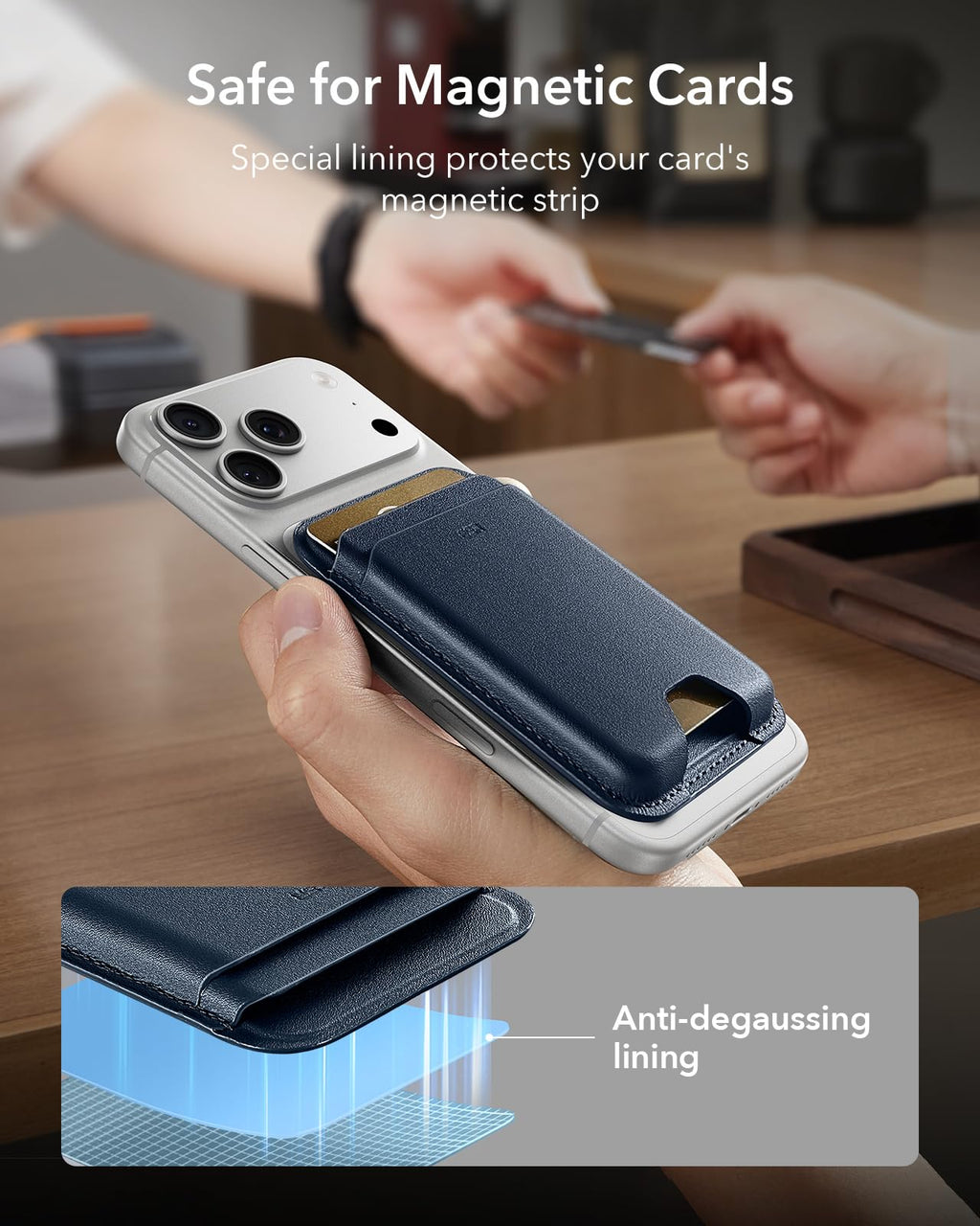 ESR for MagSafe Wallet, 5 Card Holder for Phone Case, RFID Blocking