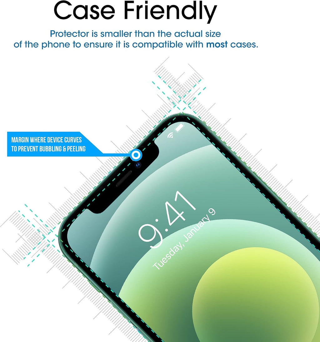 amFilm OneTouch for iPhone 17e / iPhone 16e Screen Protector Tempered Glass