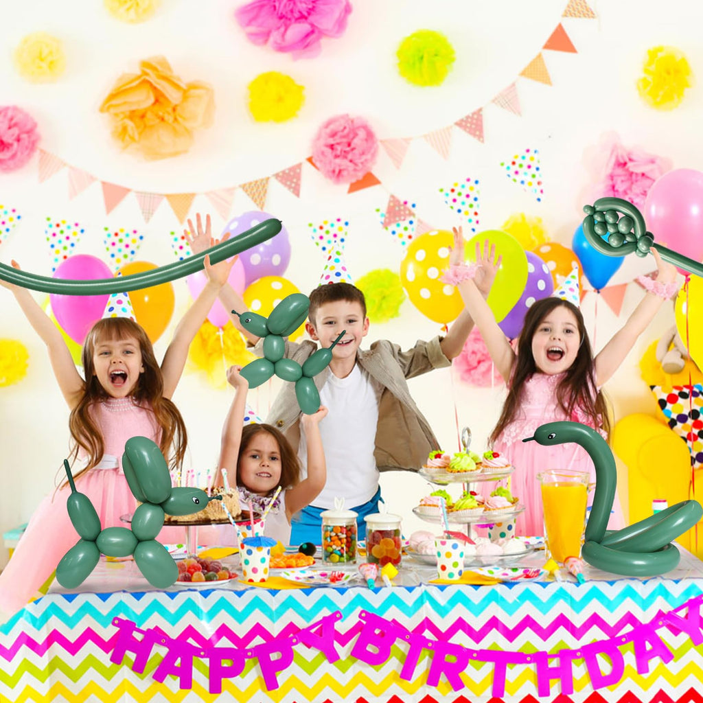 100Pcs clear 260 Balloons Clear Long Skinny Latex Balloon for Animal Ballons, Premium Quality Balloons for Beginners Baloons Making Kid's Carnivals Party Decoartion