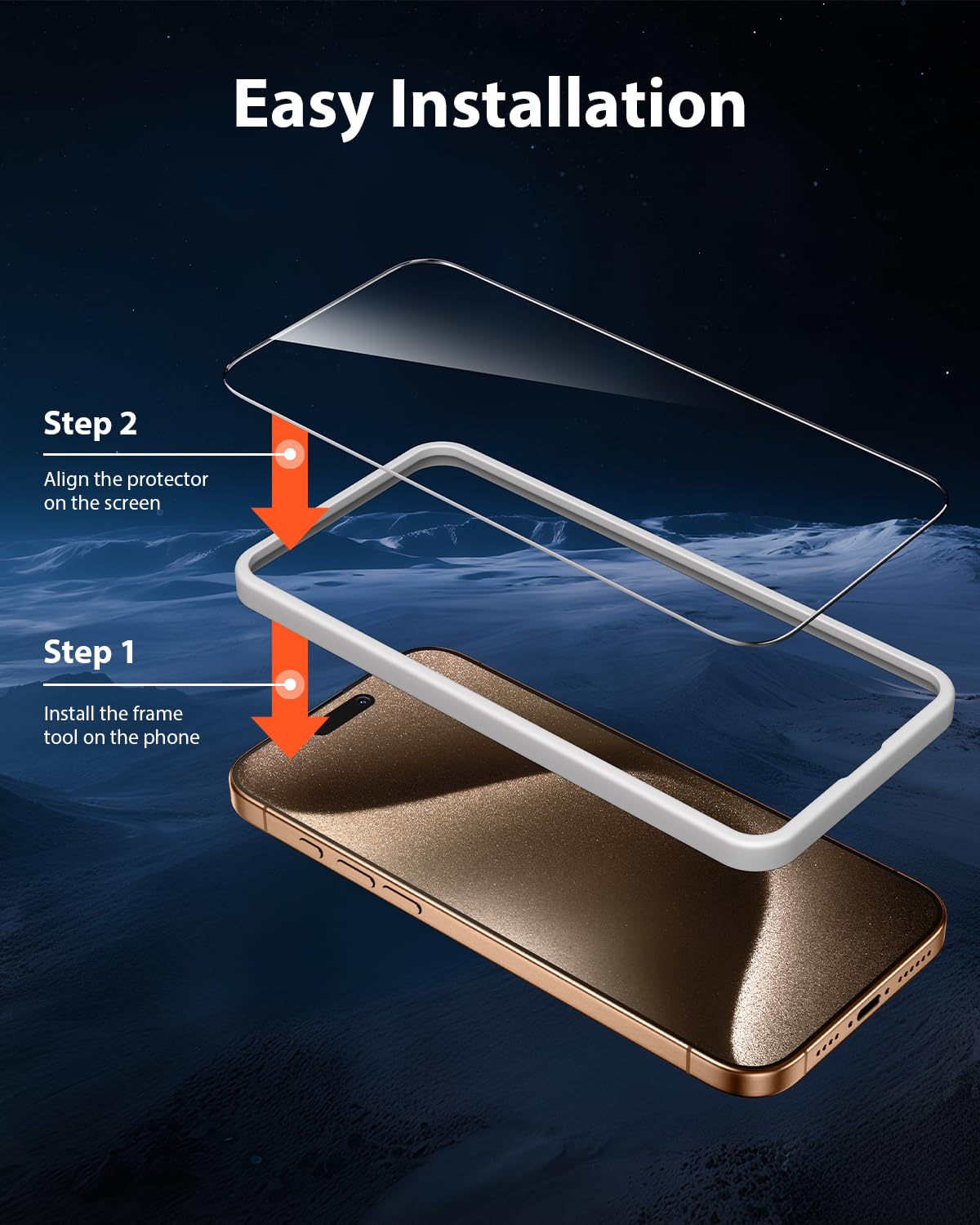 Mkeke Screen Protector for iPhone 17 Pro, 3 Pack 9H+ Tempered Glass