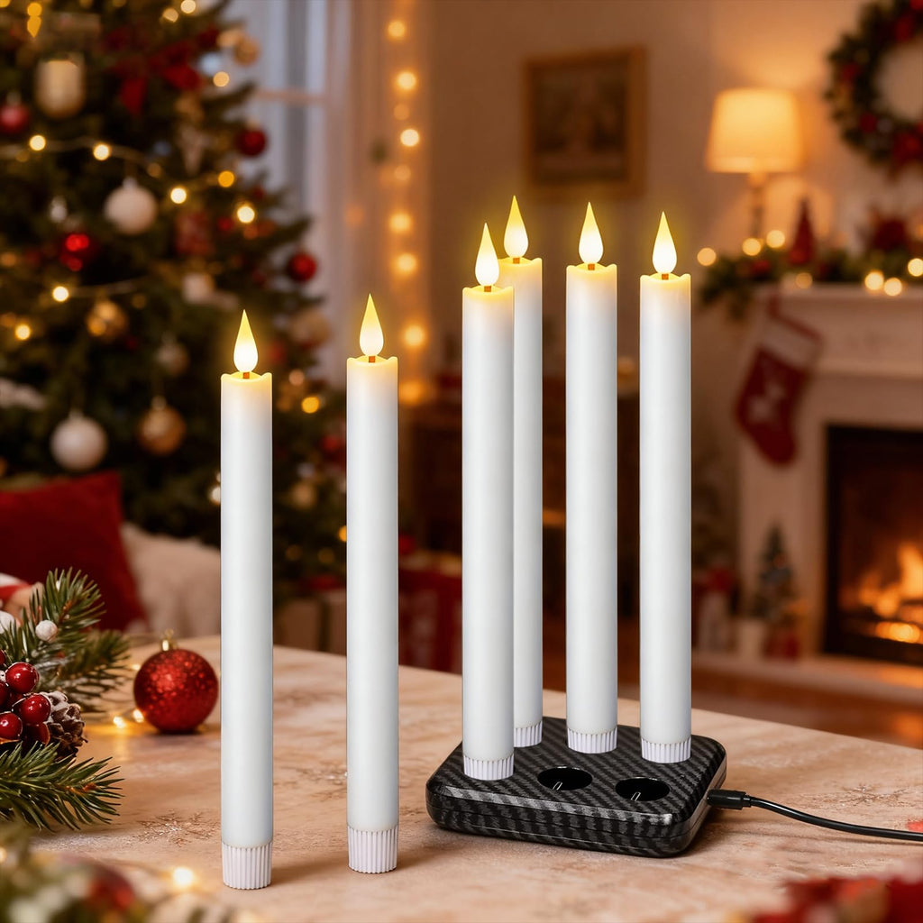 GenSwin 10.8" Flameless Floating Candles Wand Halloween Decorations