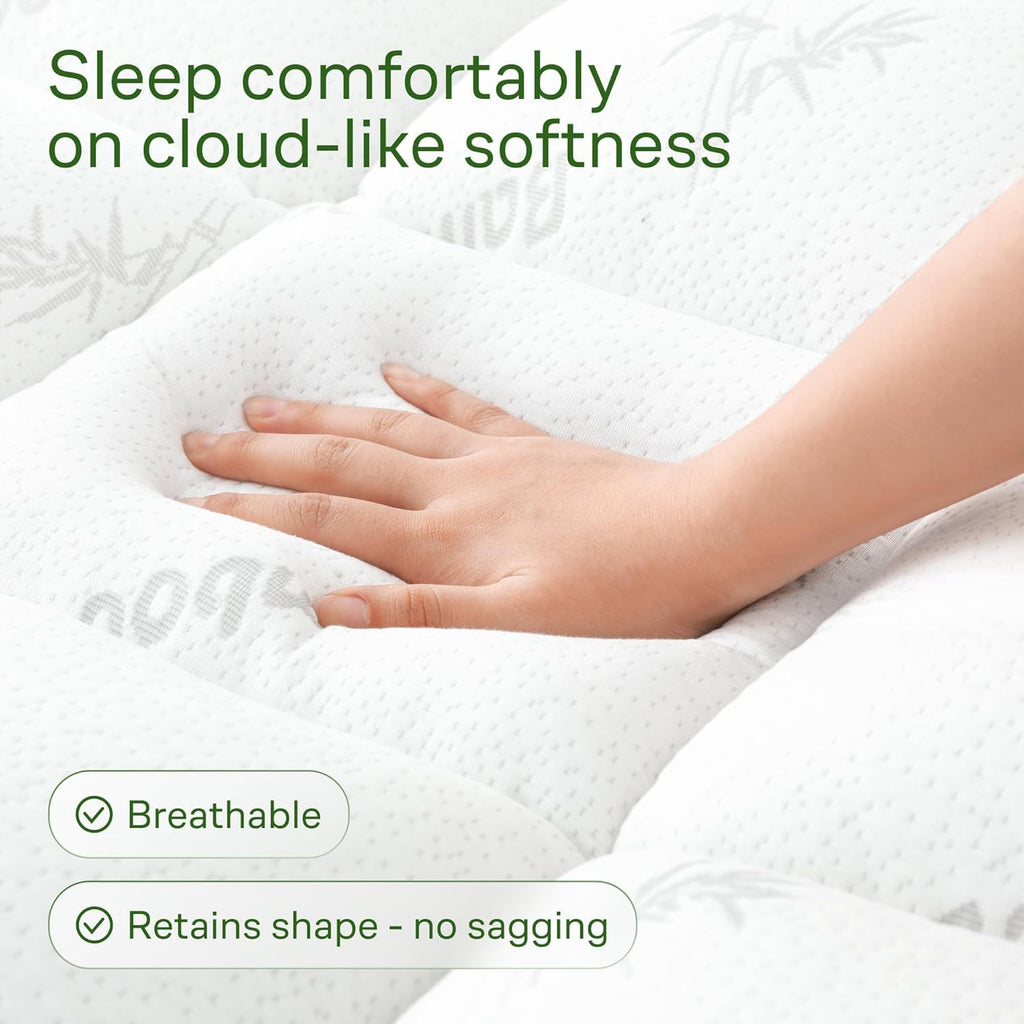 Niagara Sleep Solution Queen Ultra Soft Mattress Topper — Back Pain Relief