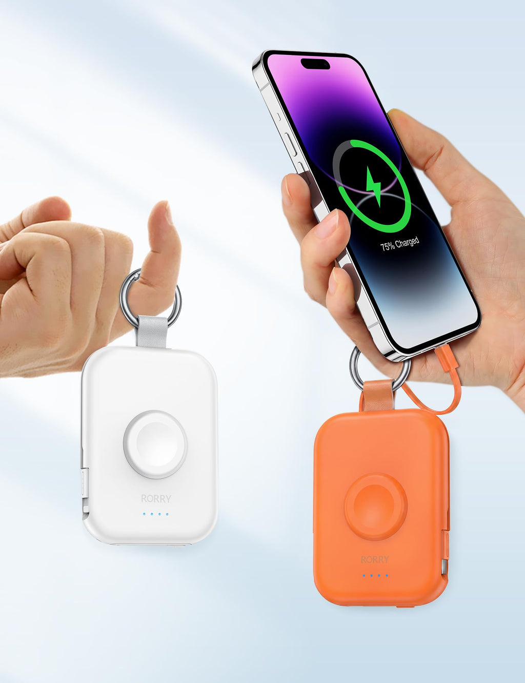 RORRY CharmGo Portable Charger, 5000mAh Portable Charger Power Bank