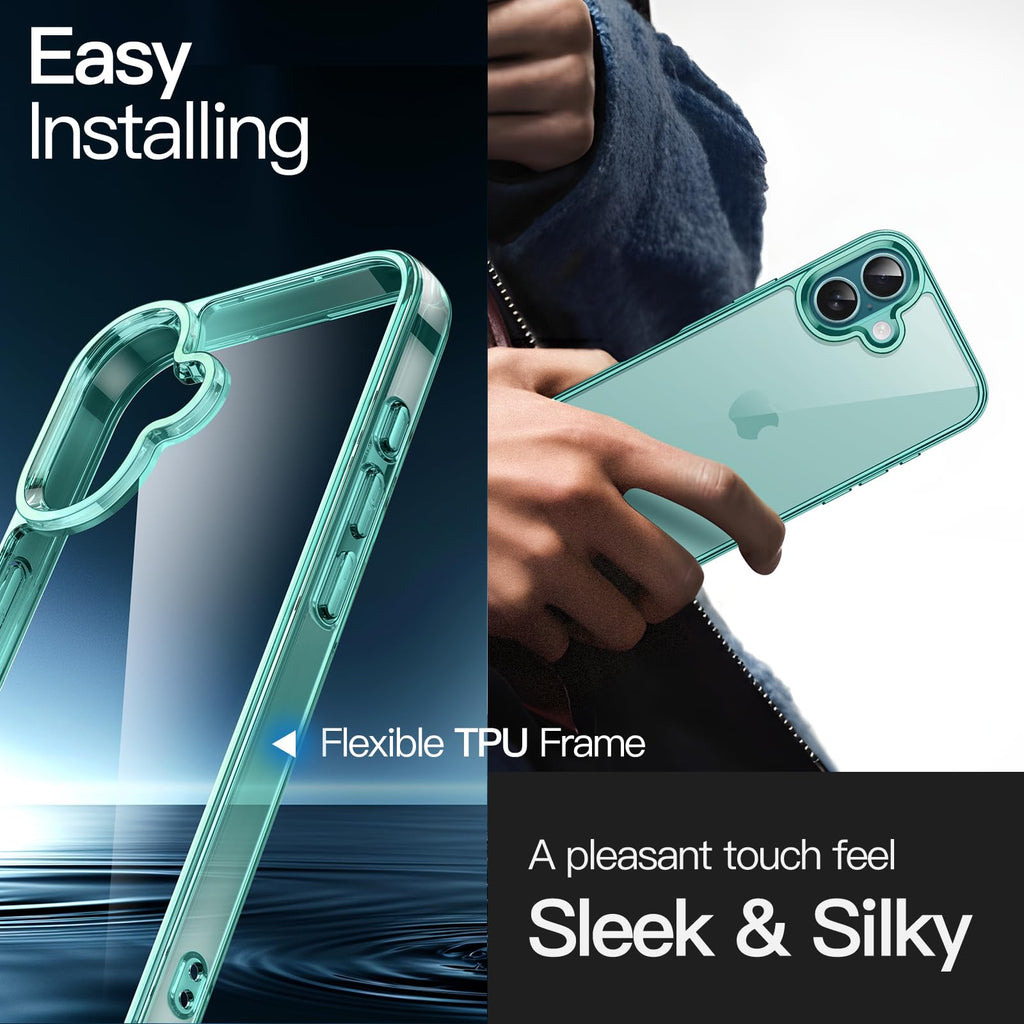 JETech Case for iPhone 16 Pro, Anti-Yellowing, Natural Titanium