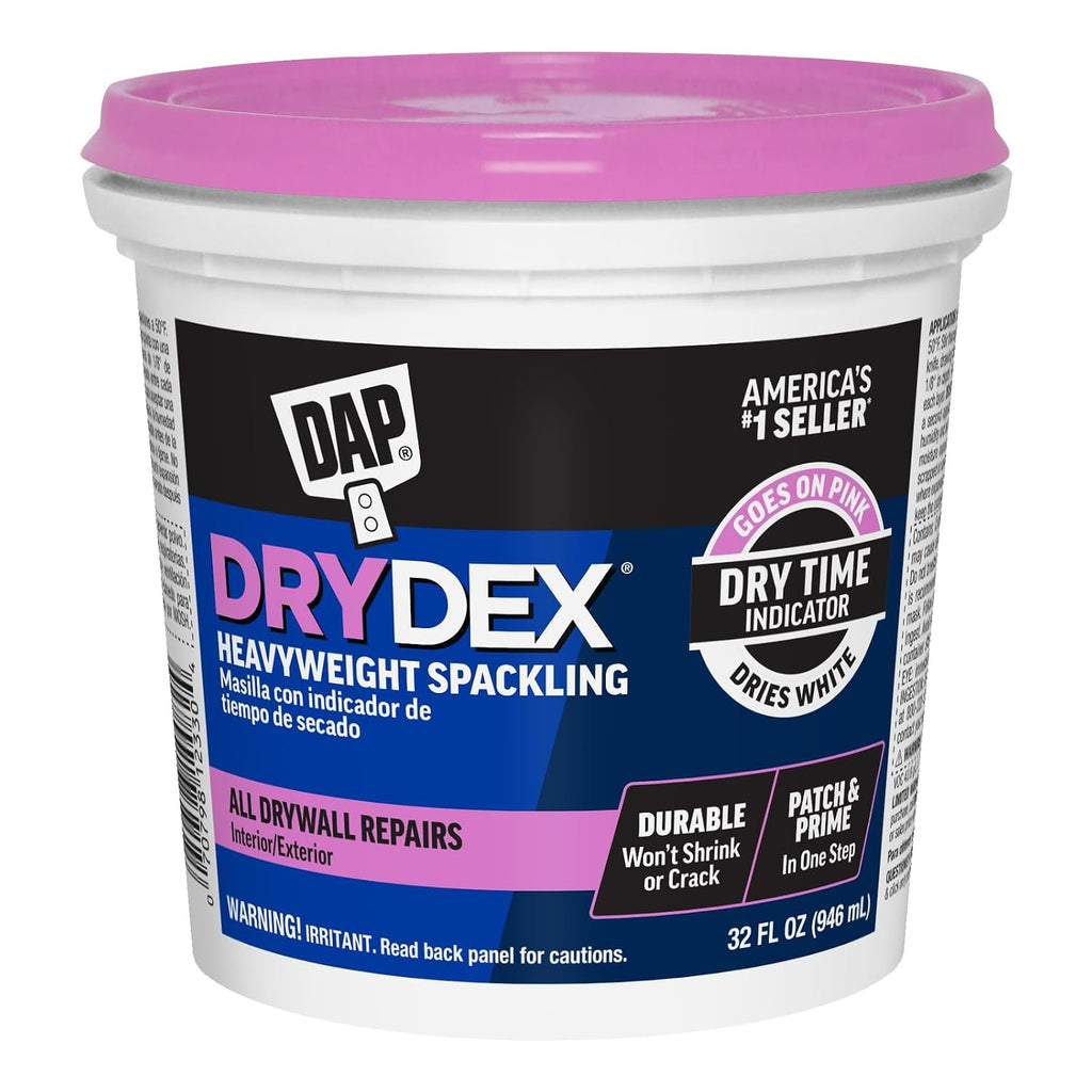 DAP DryDex Dry Time Indicator Spackling, Pink/White, 32 Oz (7079812330)