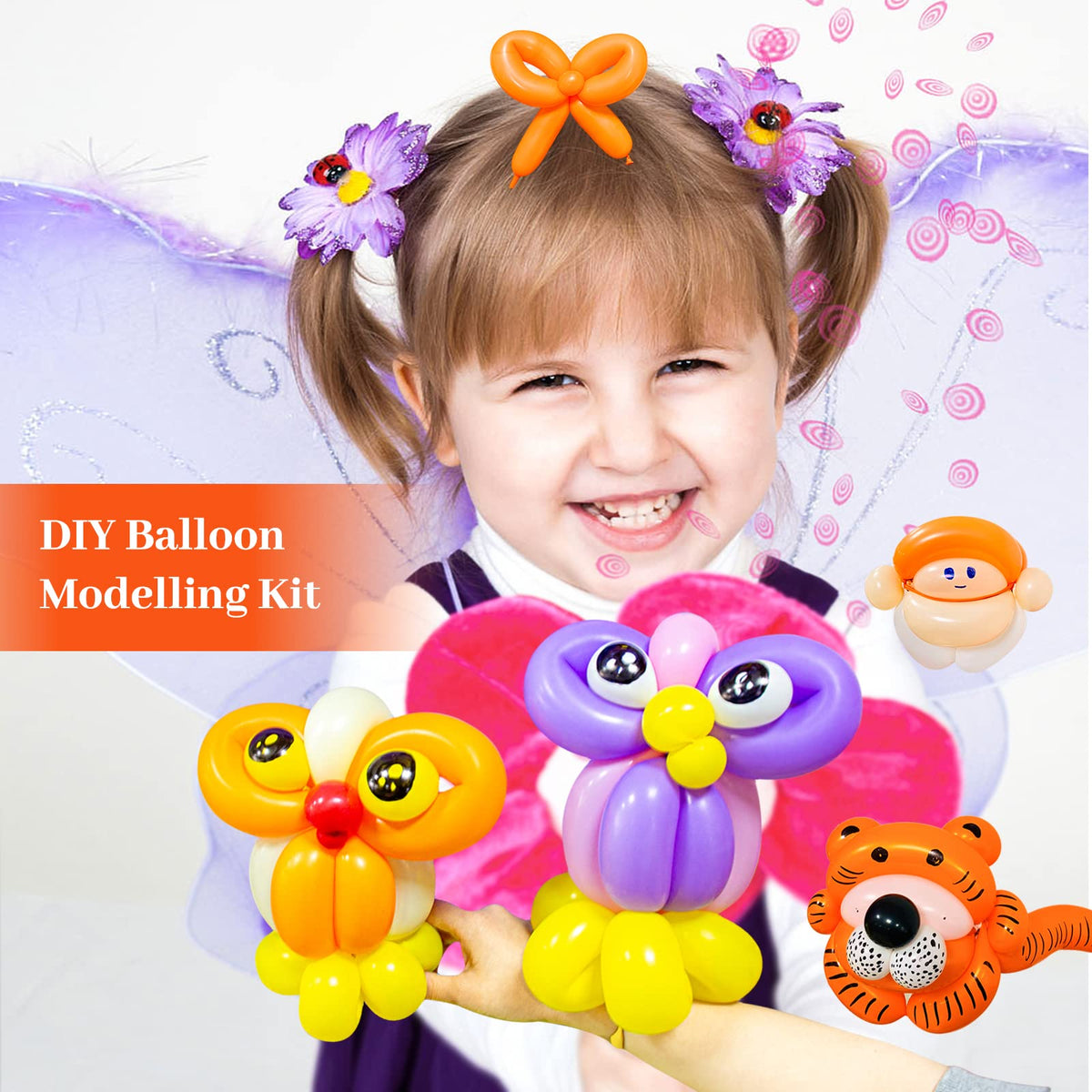 100Pcs clear 260 Balloons Clear Long Skinny Latex Balloon for Animal Ballons, Premium Quality Balloons for Beginners Baloons Making Kid's Carnivals Party Decoartion