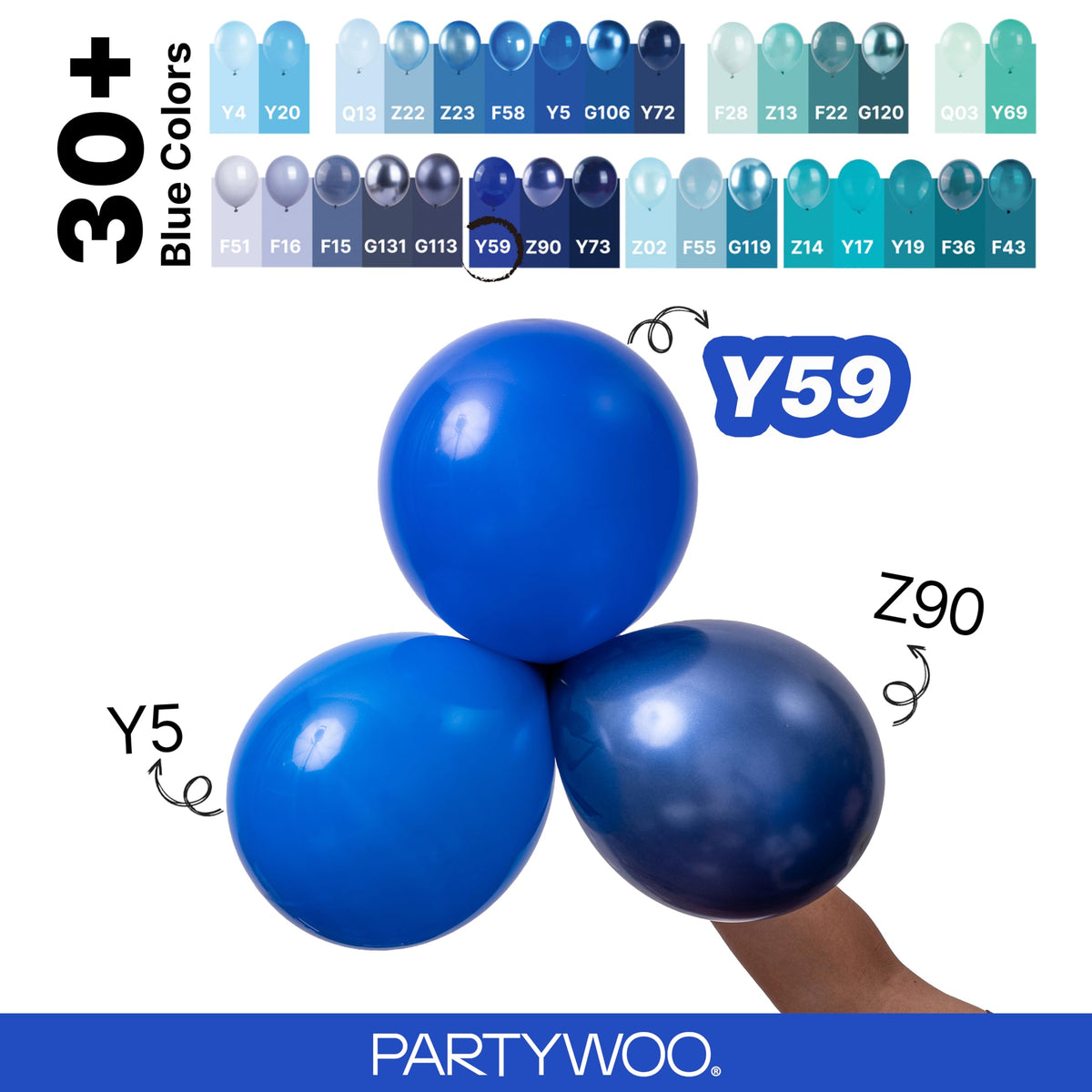 PartyWoo Lavender Balloons 127pcs Light Pastel Purple Lilac Different Sizes