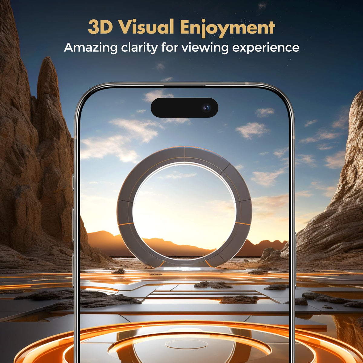 UNBREAKcable Privacy Screen Protector for iPhone 16 Pro Max, Full Coverage