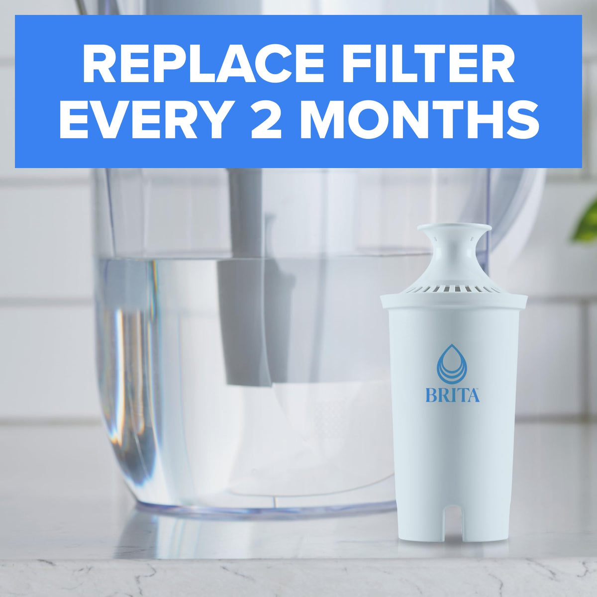 Brita Original Replacement Water Filter, Pitchers and Dispensers, 3 Pack